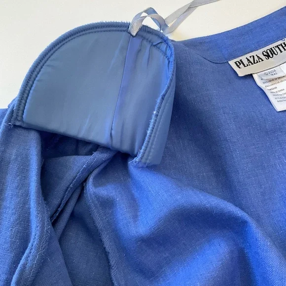 Vintage Y2K Embroidered Maxi Dress with Short Sleeve Mandarin Collar Jacket 8 - Picture 16 of 16